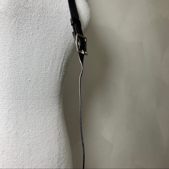 Vtg 70's Boho Chic Binocular Black Leather Case - Picture 7 of 14